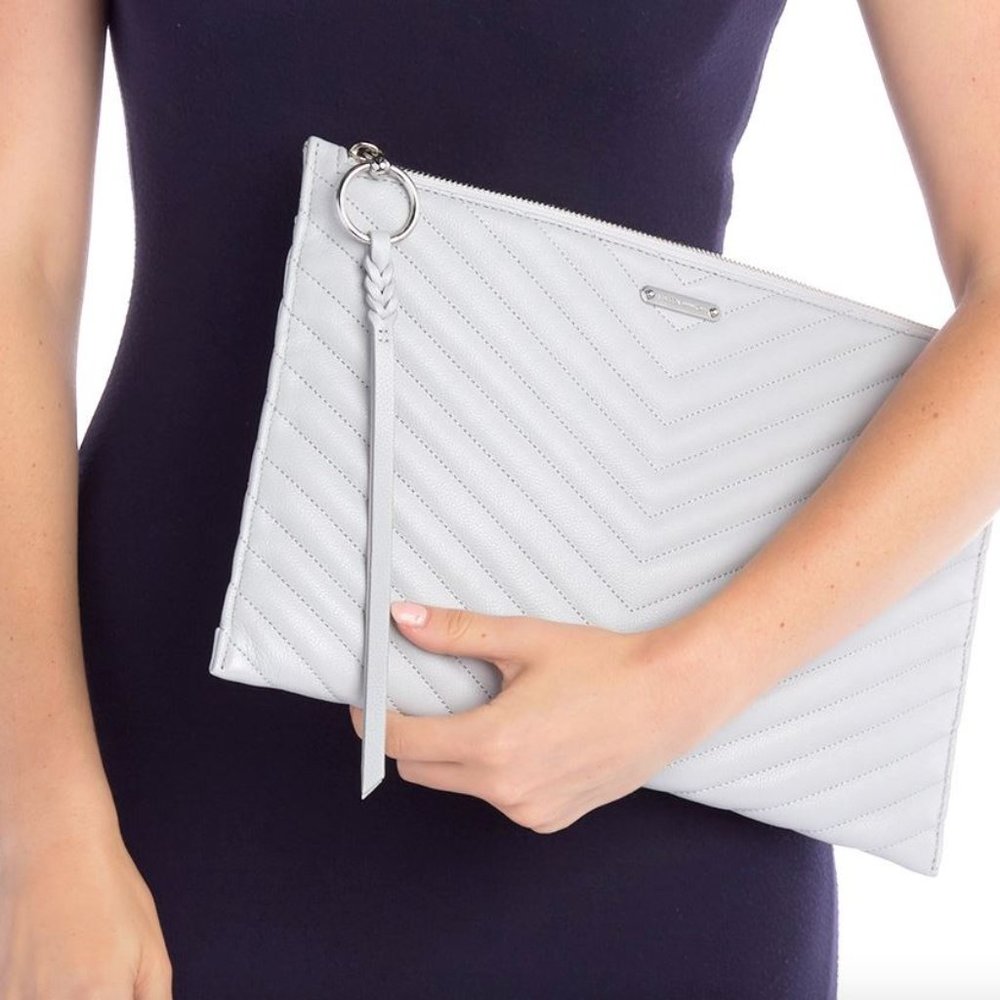 You will look CLASSY with this Rebecca Minkoff Edie Large Leather Zip Clutch - Picture 13 of 13